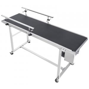 Ipari rozsdamentes acél szállítószalag PVC szalaggal – 150 x 40 cm, 45 kg teherbírás, kétirányú változtatható sebesség