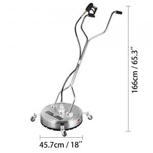 Ipari térkő, felület- és járdatisztító gép, vezetőkarral – 46 cm, 276 bar, (3 fúvóka)