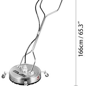 Ipari térkő, felület- és járdatisztító gép, vezetőkarral – 56 cm, 276 bar, (2 fúvóka)