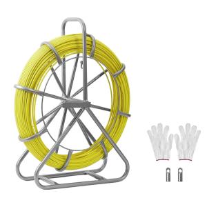 Kábelbehúzó, berudaló, üvegszálas behúzószál kerekes kerettel, 152 m (6,3 mm)