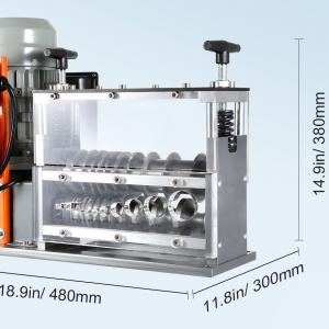 Kábelhántóló, vezetékcsupaszító gép – 750 W teljesítmény, kb. 30 m/perc sebesség, 1,5–40 mm kábelátmérőhöz, ipari alumínium kivitel