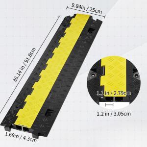 Kábelvédő rámpa nagy teherbírású 5db (2 csatornás) 91,8 x 25 x 4,3 cm