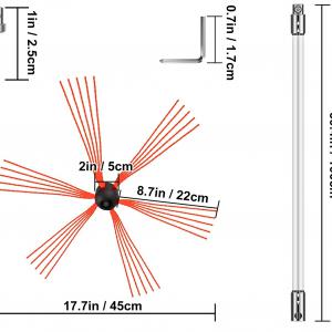 Kéményseprő, kéménytisztító kefe 12 m