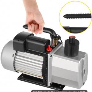 Kétfokozatú vákuumszivattyú autójavításhoz és HVAC-rendszerekhez, 0,74 kW, 226 l/perc (8 CFM), 2RS-3