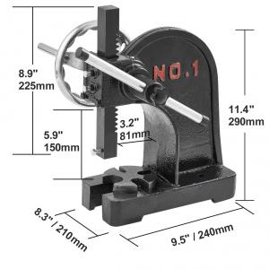 Kézi nyomóprés 1000 kg 240×210×290 mm