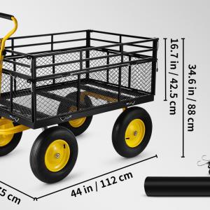 Kézikocsi, kertikocsi  635 kg terhelhetőség