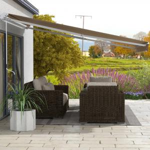 Kihúzható csuklókaros napellenző kézi tekerővel 350x250cm