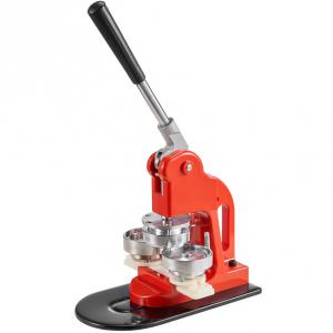 Kitűző készítő gép – Gombkészítő gép – 58 mm  jelvénylyukasztó és préskészlet, 500 db gombalkatrésszel, körkivágóval