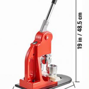 Kitűző készítő gép – Gombkészítő gép – 58 mm  jelvénylyukasztó és préskészlet, 500 db gombalkatrésszel, körkivágóval