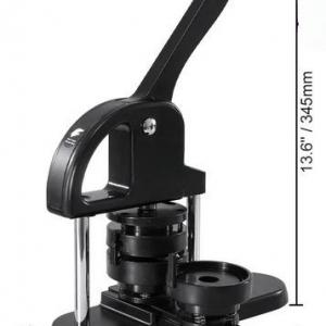 Kitűző készítő gép – Gombkészítő gép 3 az 1-ben – 25 / 32 / 58 mm-es jelvénylyukasztó és gombkészítő készlet, 300 db gombalkatrésszel, körvágóval