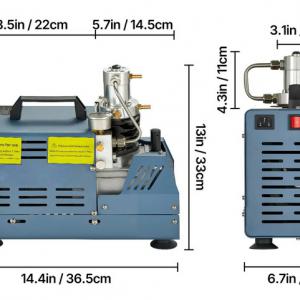 Kompresszor, 300 bar, 230 V, 1800 W, kézi leállítás