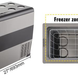 Kompresszoros hordozható autós hűtő 55L