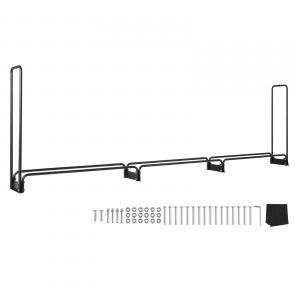 Kültéri tűzifatároló állvány (152 × 36 × 117 cm) –vízálló huzattal, UV-álló fedéssel