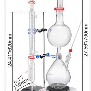 Laboratóriumi desztillációs készlet, 1000 W