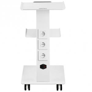 Laborkocsi háromszintes fém mobil kocsi 100 kg teherbírással