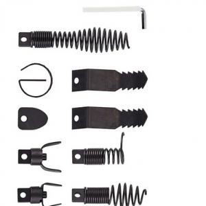 Lefolyótisztító, csőtisztító gép, csőgörény  22,8 m x 12,7 mm automata adagolású csatornatisztító, 8 vágófejjel és lábkapcsolóval, 50–100 mm csövekhez