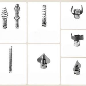 Lefolyótisztító, csőtisztító gép, csőgörény 500 W - Ø16 mm acélrugós kábellel (20 m, 5 m, 0,4 m) és 8 cserélhető vágófejjel, 50–110 mm átmérőjű csövekhez