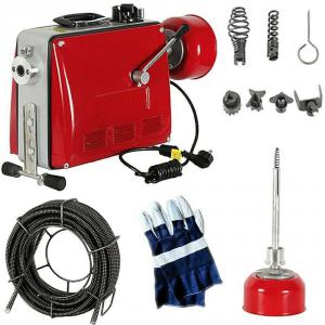 Lefolyótisztító, csőtisztító gép, csőgörény 500 W - Ø16 mm felszereléssel