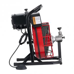 Lefolyótisztító gép automata adagolással, 15 m × 8 mm-es spirállal, 50–100 mm-es csövekhez