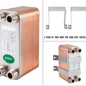 Lemezes hőcserélő 3/4″ MNPT csatlakozással – 40 lemezes, rozsdamentes acél kivitel,