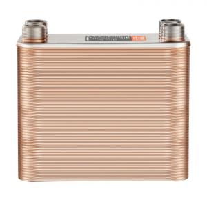 Lemezes hőcserélő rozsdamentes acél kivitel, nagy hatékonyságú hőátadás, vákuumforrasztott, ipari felhasználásra