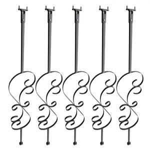 Lépcső korlátoszlop 5 db-os S alakú horganyzott acél