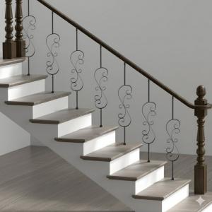 Lépcső korlátoszlop 5 db-os S alakú horganyzott acél