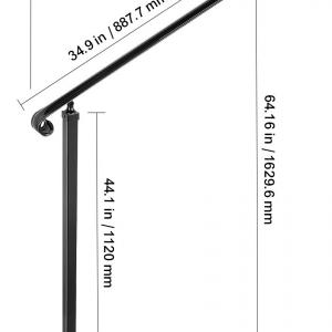 Lépcsőkorlát kapaszkodó kovácsoltvas  76,5 cm