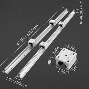 Lineáris vezetősínkészlet 20 mm-es sín átmérővel, 1200 mm-es hosszal