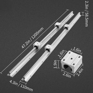 Lineáris vezetősínkészlet 25 mm-es sín átmérővel, 1200 mm-es hosszal