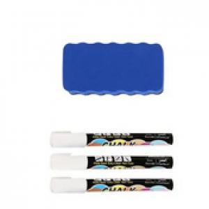 Mágneses tábla tantermi, irodai tábla 178 × 102 cm – nagyméretű, falra szerelhető írótábla sima írásfelülettel és komplett tartozékkészlettel