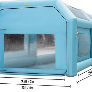 Mobil felfújható festőfülke, festő sátor légfúvóval – 8 x 4 x 3 m, ventilátor teljesítmény 950W