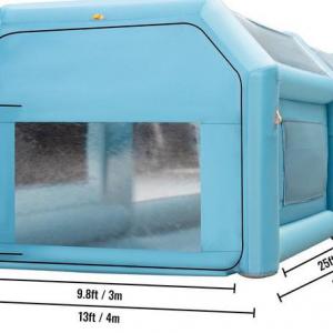 Mobil felfújható festőfülke, festő sátor légfúvóval – 8 x 4 x 3m, ventilátor teljesítmény 950W
