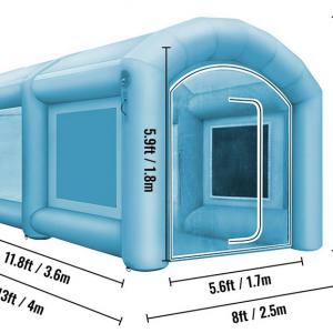 Mobil felfújható festőfülke, festő sátor légfúvóval 4 x 2,5 x 2,2 m