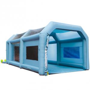 Mobil festőfülke – 8 x 4,5 x 3,3 m  méretű  szórókabin, 960W teljesítményű fúvóval és légszűrő rendszerrel, hordozható autófestő sátor