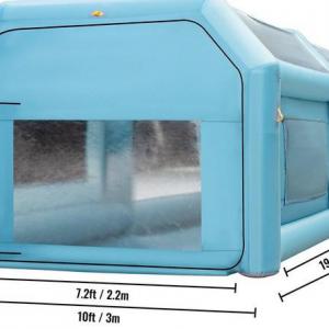 Mobil  festőfülke, festő sátor légfúvóval – 6x3x2,5 m, ventilátor teljesítmény 680 W
