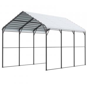 Mobilgarázs Carport fém kerettel  acélváz, polietilén borítás, vízálló  300 x 450 cm