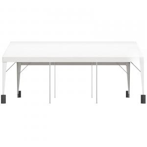 Mobilgarázs, kocsibeálló, partisátor 3x6m tartozék 4db homokzsákkal fehér