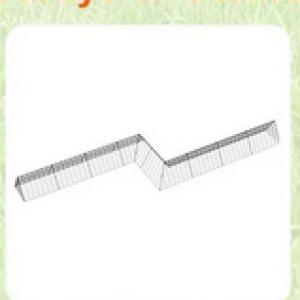 Moduláris csirkefuttató és tyúkól szabadtartású baromfitartáshoz — 600 × 400 × 61,5 cm, 24 m², kb. 24 tyúk részére