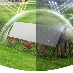 Moduláris csirkefuttató és tyúkól szabadtartású baromfitartáshoz — 600 × 400 × 61,5 cm, 24 m², kb. 24 tyúk részére