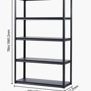 Nagy teherbírású, állítható acél garázspolcrendszer 1367 kg összterhelhetőséggel (45 × 122 × 192 cm)