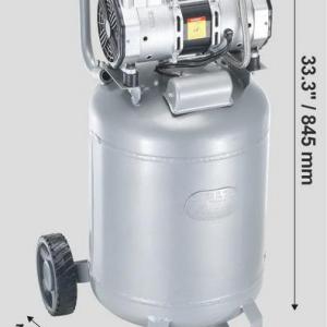 Olajmentes légkompresszor 49 literes,  2 LE teljesítménnyel, 113 L/perc szállítással (6,2 bar), max. 8 bar nyomás