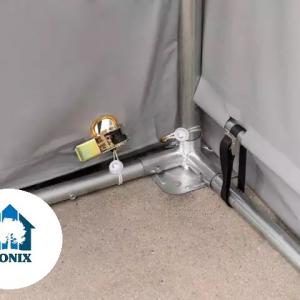 Outlander ponyvacsarnok raktársátor 5x10m oldalmagasság 3,00m ponyva PVC  szürke
