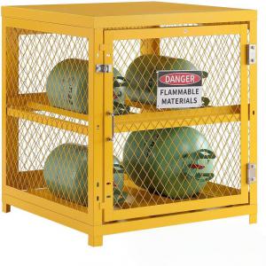 Palacktároló szekrény, kapacitás 4 x 15 kg, 2 szint, fém,