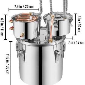 Pálinkafőző borfőző lepárló desztilálló 19 liter