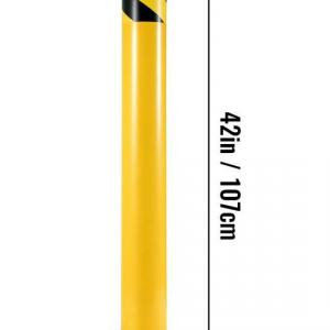 Parkolásgátló oszlop sárga  106 cm átmérő 14 cm