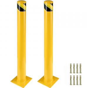 Parkolásgátló oszlop sárga  107 cm 2db-os készlet