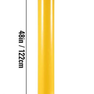 Parkolásgátló oszlop sárga 122 cm átmérő 11 cm 2db-os készlet