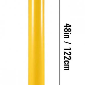 Parkolásgátló oszlop sárga 122 cm átmérő 14 cm