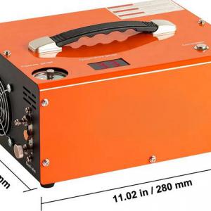 PCP légkompresszor 300 bar, hordozható, automatikus leállítással (12 V / 230 V)